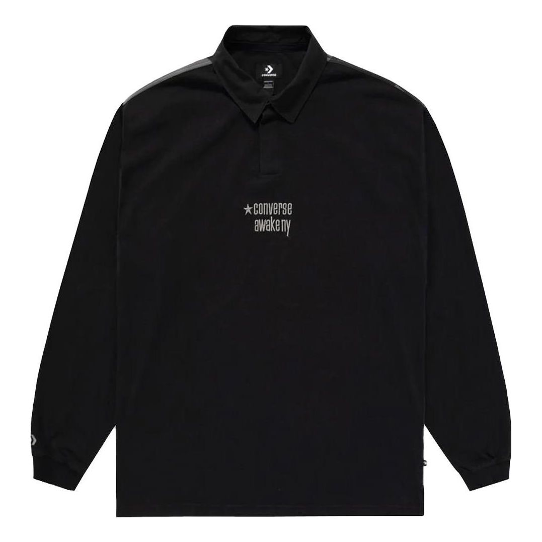 Converse x Awake NY Rugby Shirt 'Black' 10026480-A01