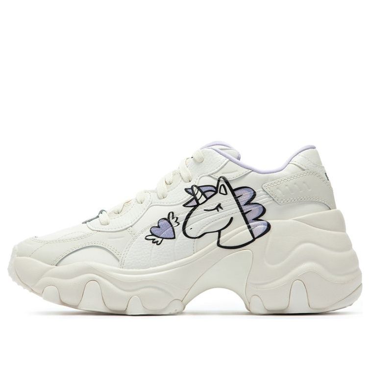 (WMNS) PUMA Pulsar Wedge 'White Purple' 386654-01