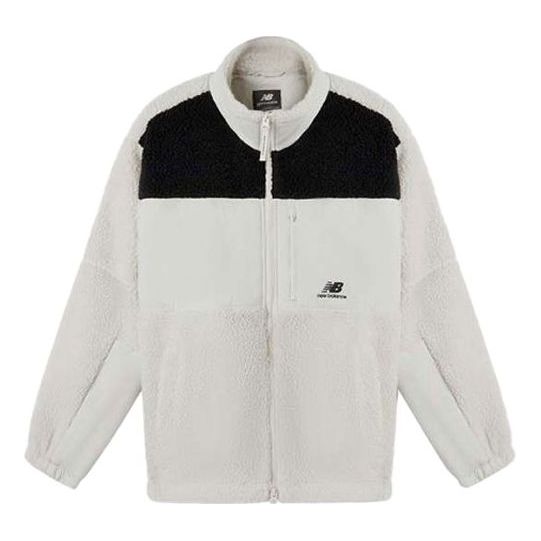 New Balance Lifestyle Cotton Warm Jacket 'White Black' MDA35013-BEI