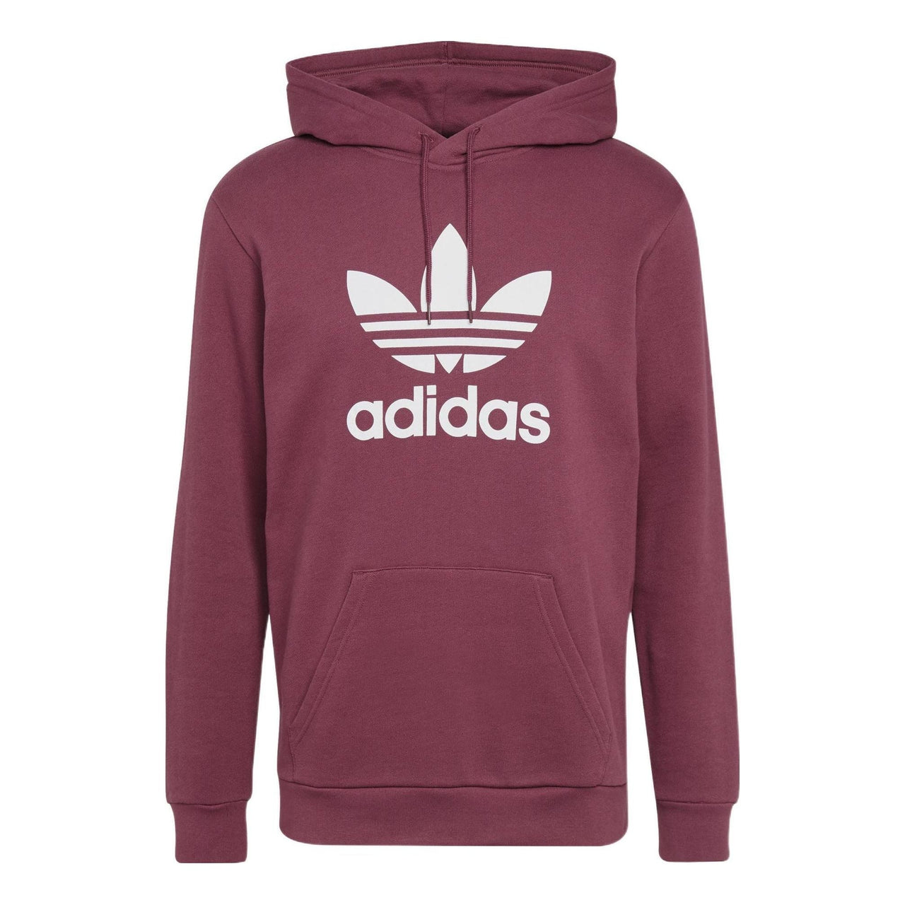 adidas Adicolor Classics Trefoil Hoodie 'Burgundy Victory Crimson White' H06666