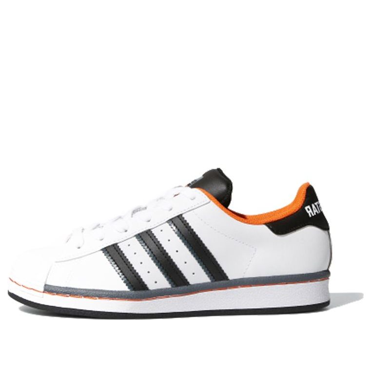 (GS) adidas Superstar J 'Cloud White Orange' FV3685