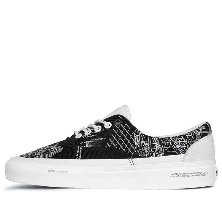 C2H4 x Vans Era Skateboarding Shoes Unisex Black Graffiti VN0A5EFN626
