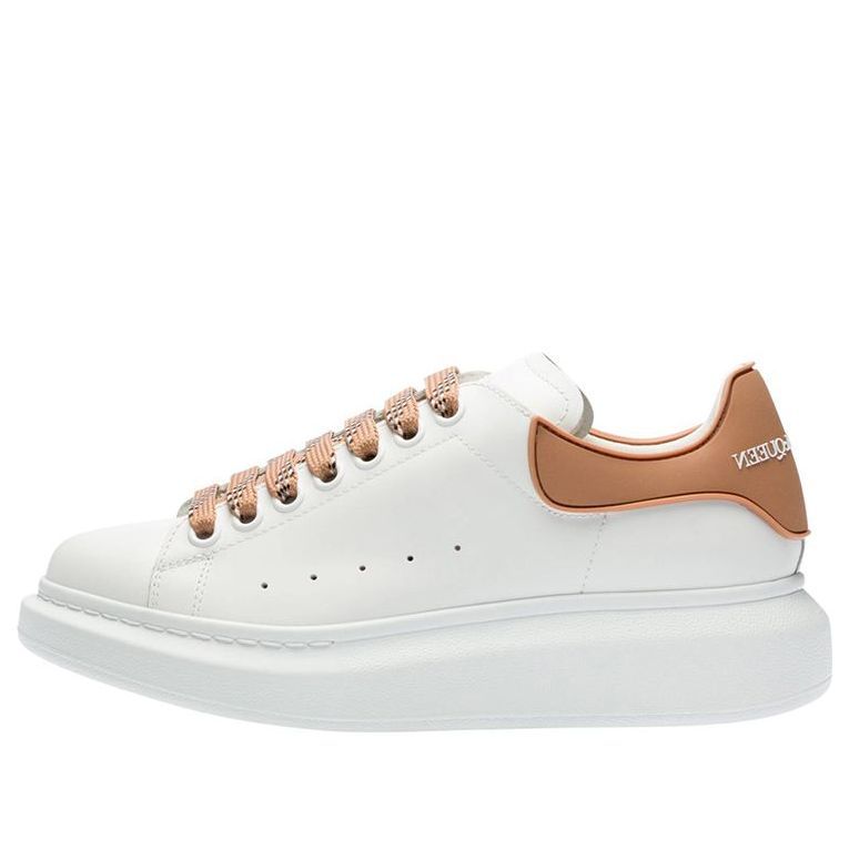 (WMNS) Alexander McQueen Oversized Sneaker 'White Copper' 621056WHXMT9252