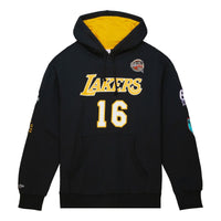 Mitchell & Ness x NBA Los Angeles Lakers HOF Fleece Hoodie 'Pau Gasol 16' FPHD6861-LALYYPGABLCK
