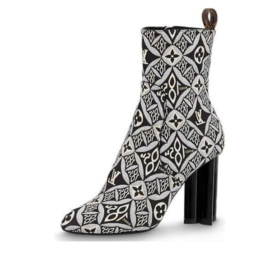 (WMNS) LOUIS VUITTON Silhouette Heelas 'Black Sophisticated Monogram' 1A8KN7
