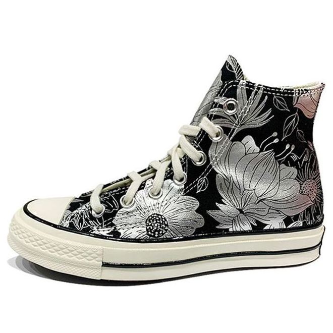 (WMNS) Converse Chuck 70 High 'Vintage Floral - Black Silver' 569236C