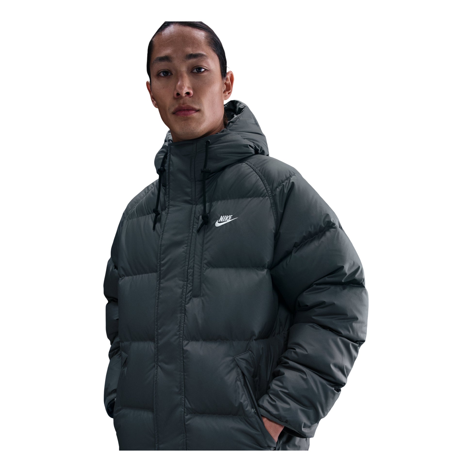Nike Sportswear Club Loose-Fit Therma-FIT Hoodie 'Iron Grey White' IB2974-068