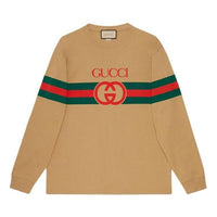 Gucci Long Sleeve New Logo T-Shirt 'Camel' 581903-XJET2-2094