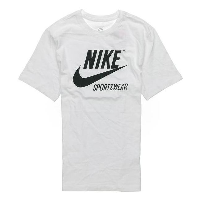 Nike Sportswear Crew Archive Logo T-Shirt 'White' BV0627-100