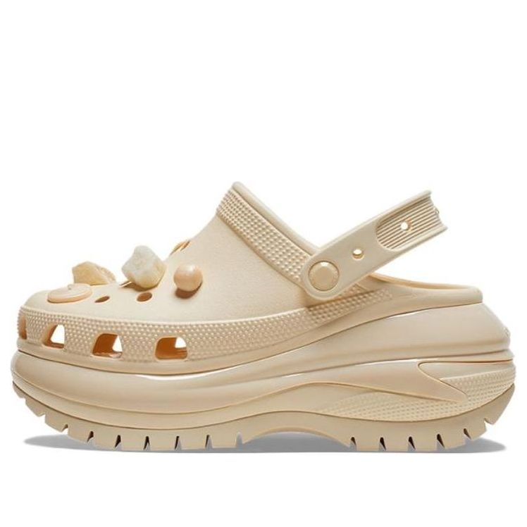 (WMNS) Crocs Mega Crush Shells and Pearls Clog 'Beige' 209287-001