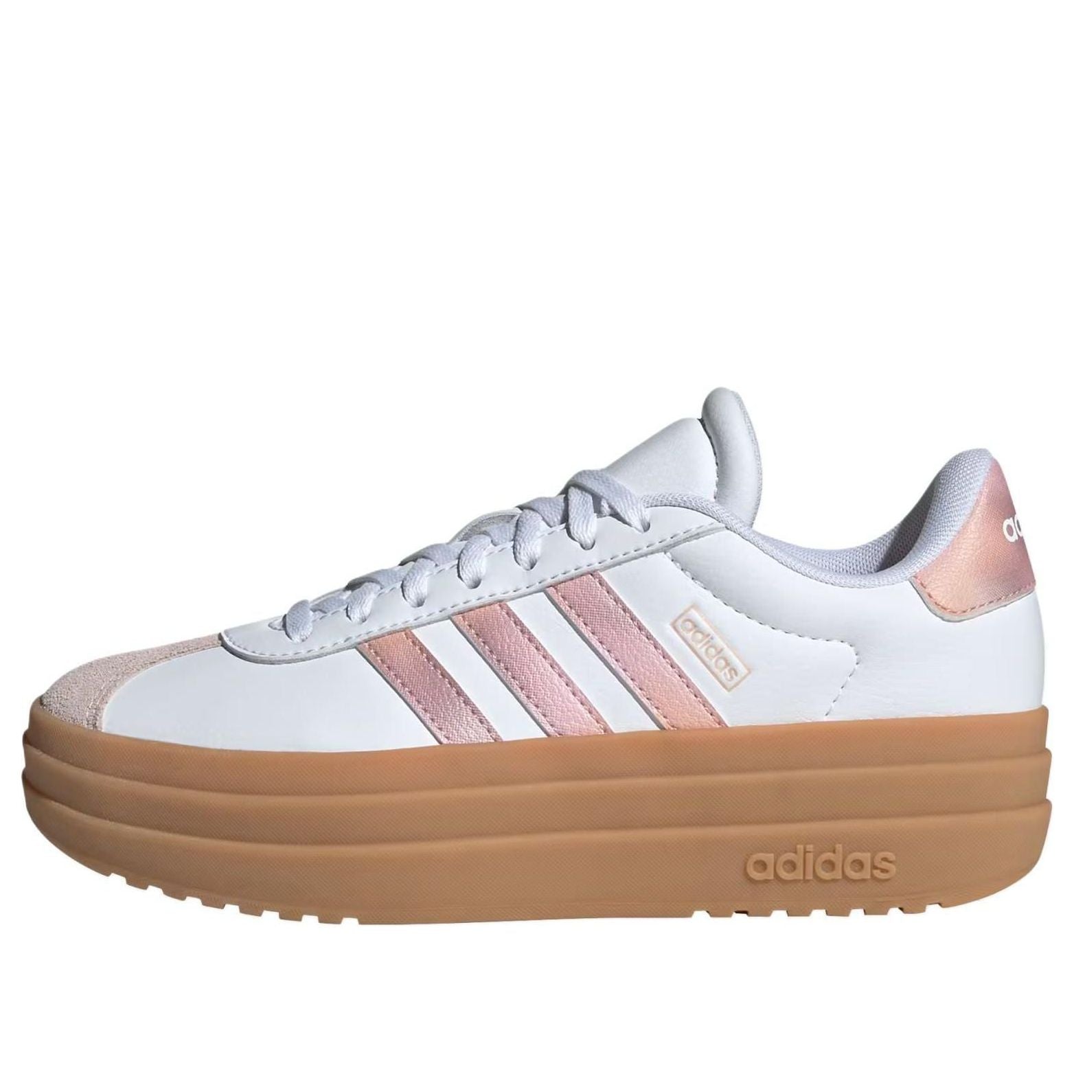 (GS) adidas VL Court Bold J 'White Powder Coral Gum' JS0871