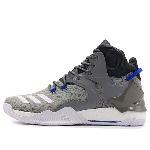 adidas D Rose 7 Charcoal Solid 'Grey White Blue' BB8212