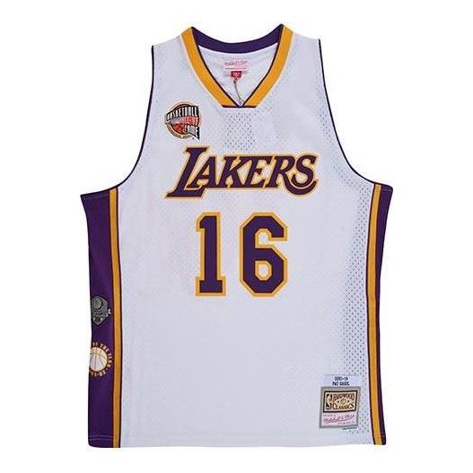 Mitchell &amp; Ness x NBA Los Angeles Lakers Hall Of Fame Swingman 'Pau Gasol 16' SMJY6864-LALYYPGAWHIT