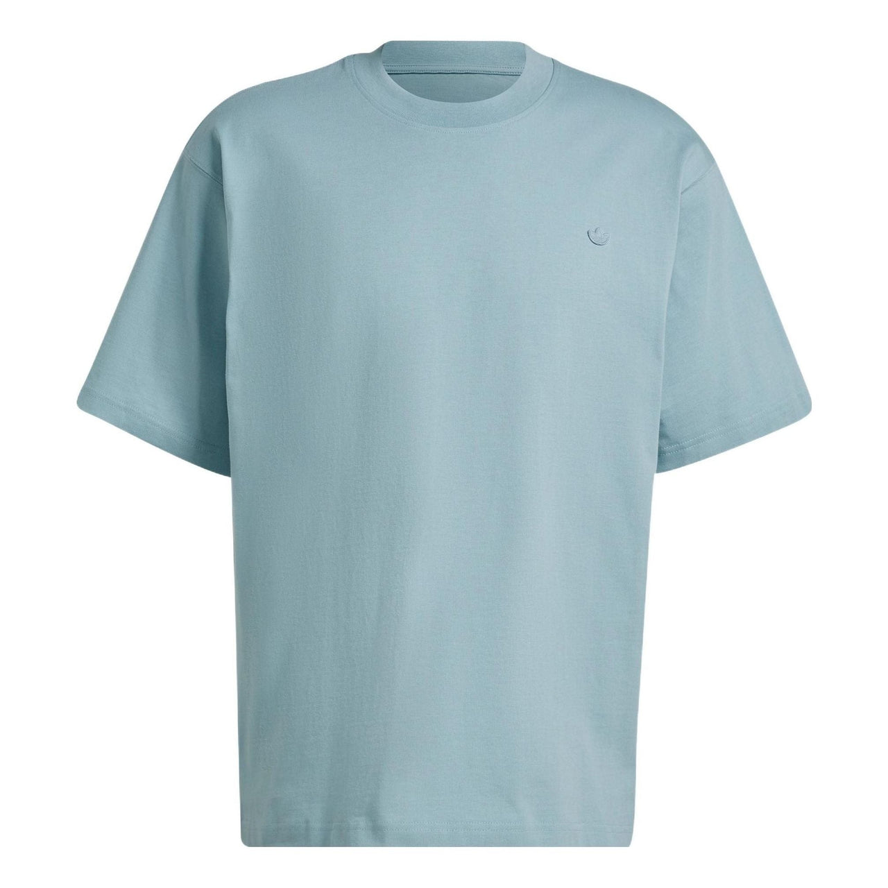 Men's adidas originals Solid Color Short Sleeve Light Gray T-Shirt HC4517