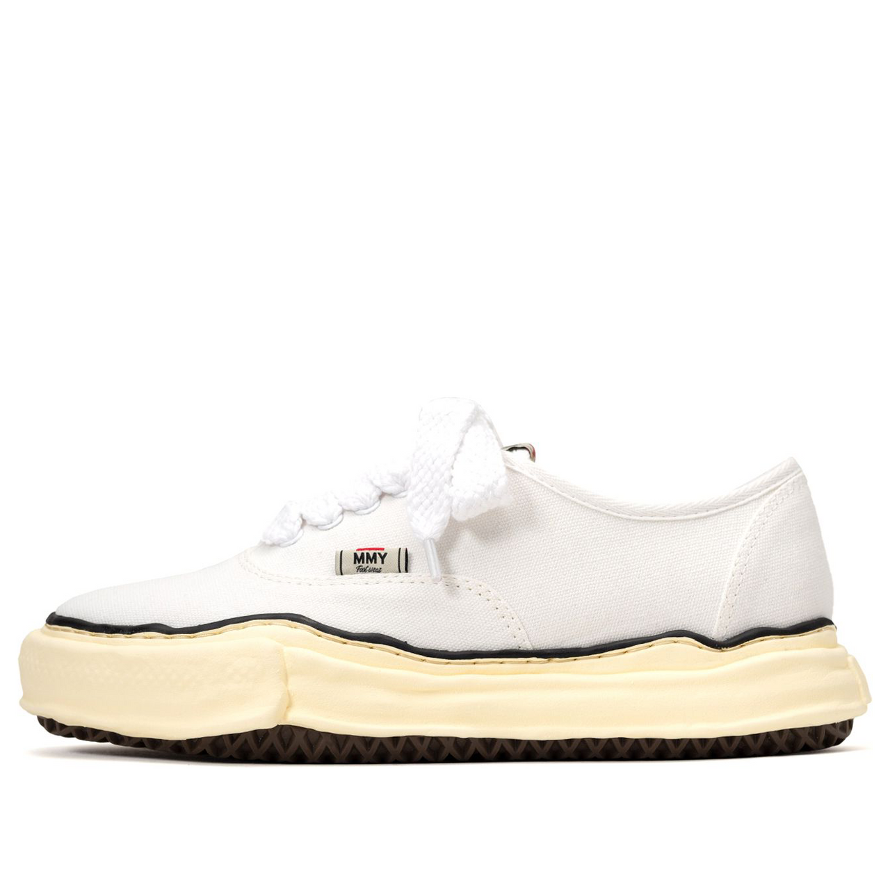 Maison MIHARA YASUHIRO BAKER Vintage-Like OG Sole Canvas Low-top Sneaker 'White' A09FW735-WHT