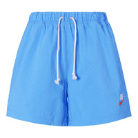 Nike Sportswear Solid Color Logo Micro Mark waterproof Woven Sports Shorts Blue DM5282-412