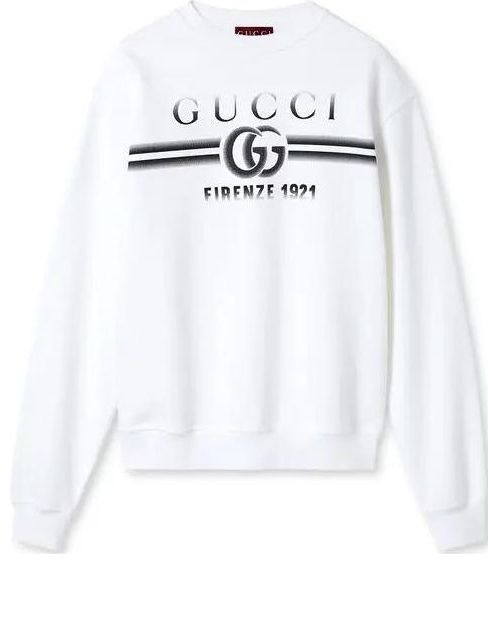 Gucci Cotton Jersey Sweatshirt 'White' 784413-XJGKQ-9082