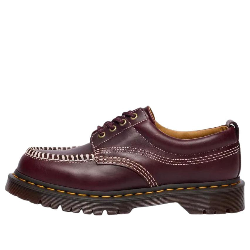 Dr. Martens Lowell Leather Moc Toe Shoes 'Cherry Red' 31817600