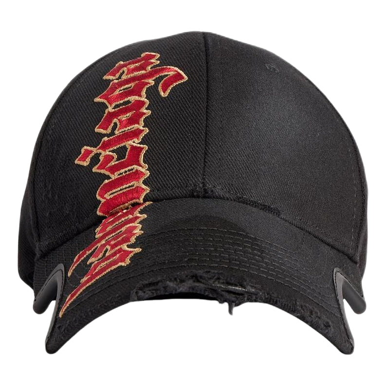 Balenciaga Gothic Placement No Closure Cap 'Black' 8465044F7B51000