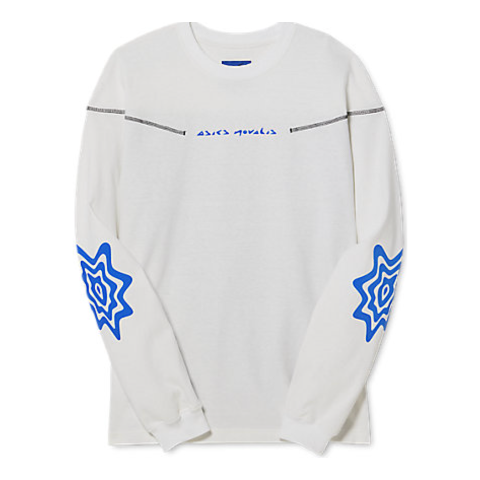 ASICS Novalis Bixance Long Sleeve Top 'White Blue Black' 2203A232-100