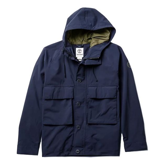 Men's Timberland Multiple Pockets waterproof Casual Jacket Deep Blue A21PK-433