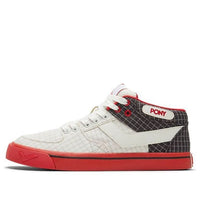 (WMNS) PONY Atop Sneakers White/Red 02W1AT04RW