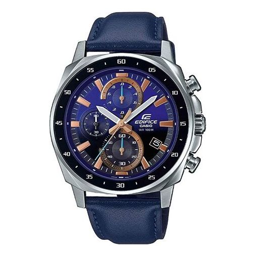 Men's CASIO EDIFICE Series Multifunction Watch Business Mens Blue Analog EFV-600L-2