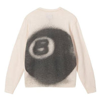Stussy 8 Ball Spray Sweater 'Ivory' 117185-WHITE