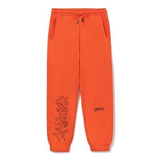 Li-Ning BadFive Sweatpants 'Orange' AKLRF27-6
