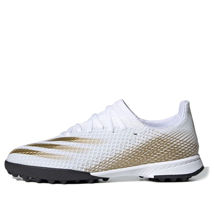 (GS) adidas X Ghosted.3 TF 'White Metallic Gold Melange' EG8214