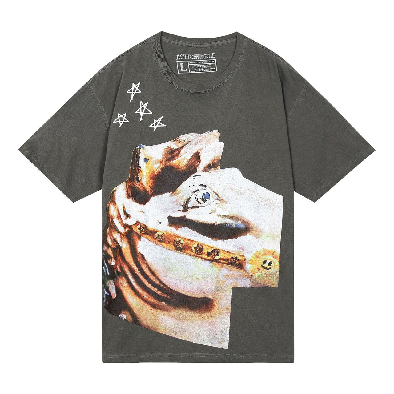 Travis Scott Astroworld Horse Head Tee 'Washed Black' TC-311
