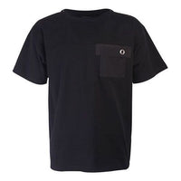 Men's PRADA Pocket Round Neck Pullover Short Sleeve Black UJN370-551-F0002