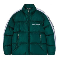 Palm Angels Classic Track Down Jacket 'Green White' PMED019F22FAB0015501