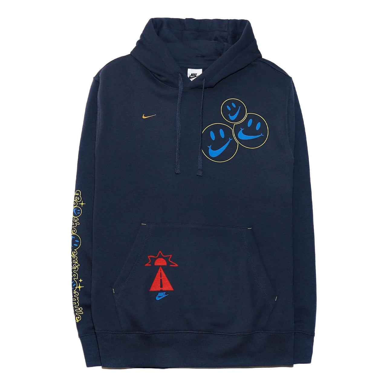 Nike Sportswear Club Fleece Smile Pullover Hoodie 'Thunder Blue' DQ3520-437