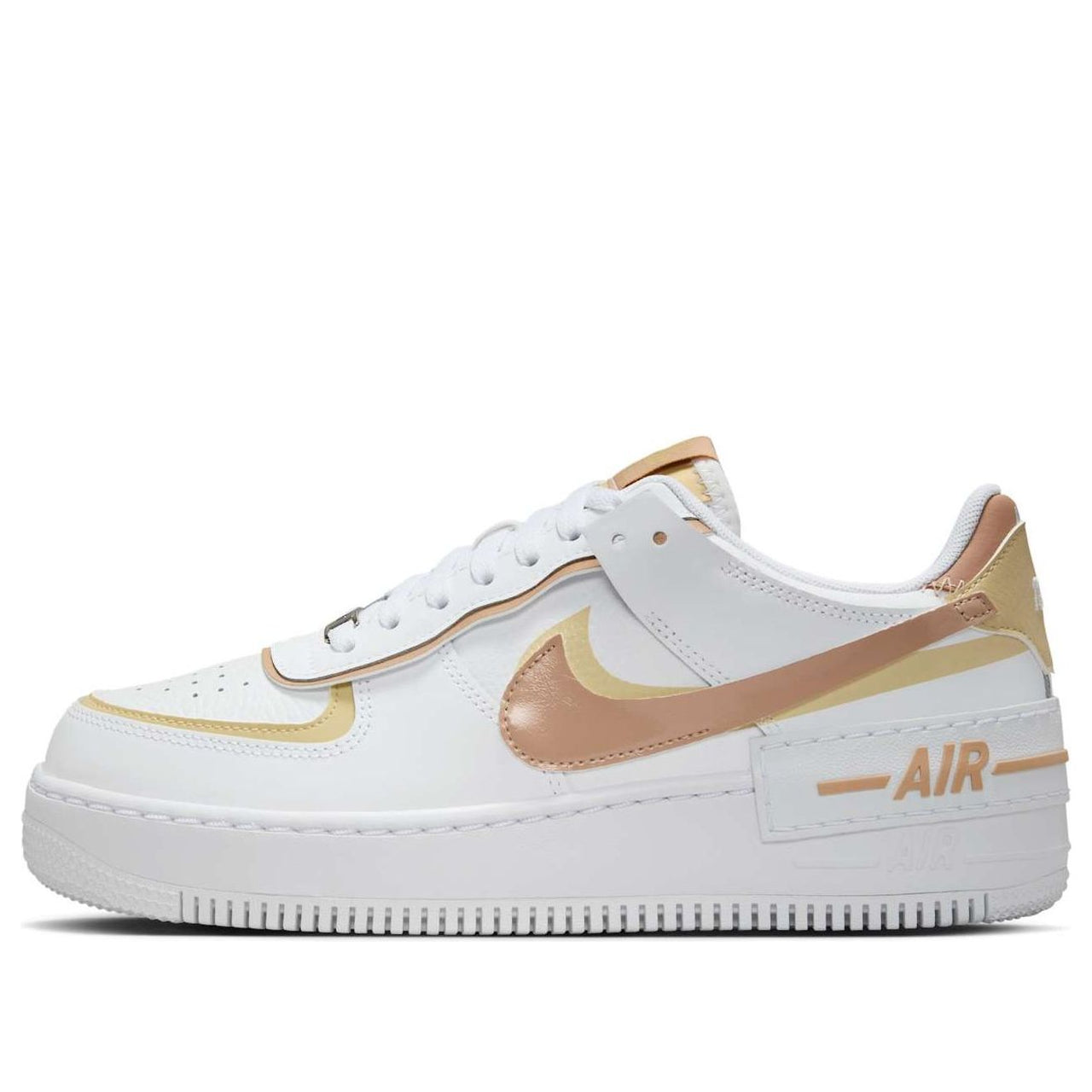 (WMNS) Nike Air Force 1 Low Shadow 'White Team Gold Rattan' DZ1847-111