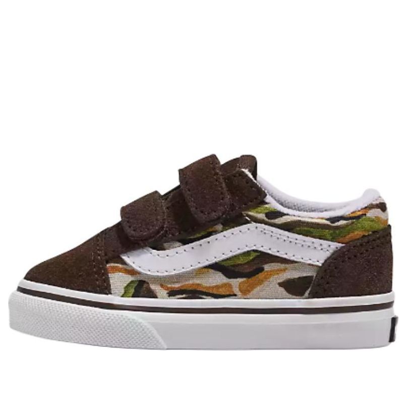 (TD) Vans Old Skool V Toddler 'Brown White' VN0009RCBF0