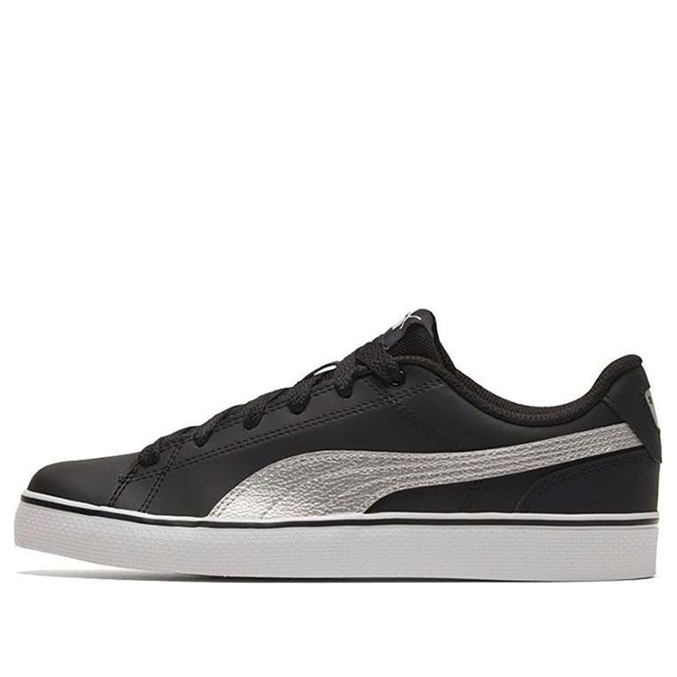PUMA Court Point Vulc V2 Black/White/Silvery Low Casual Board Shoes 362946-11