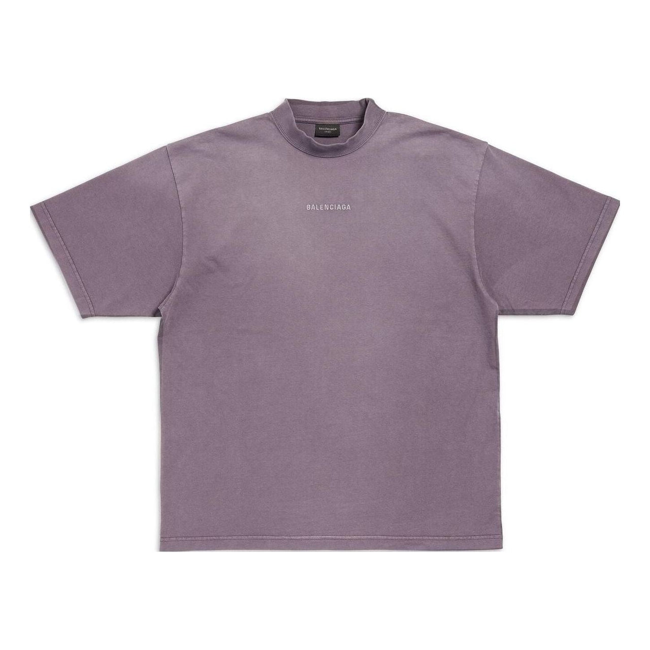 Balenciaga Back T-shirt Medium Fit 'Purple Grey' 764235TPVK15500