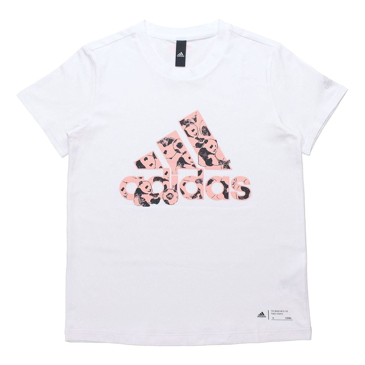 (WMNS) adidas China T-Shirt 'White Pink' H58191