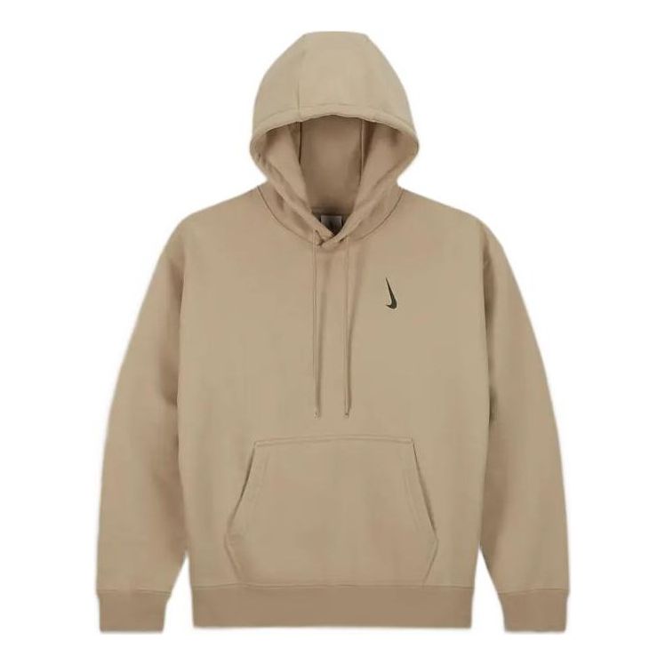 Men's Nike x Billie Eilish Crossover Solid Color Cotton Hooded Long Sleeves Us Edition Brown DQ7750-202