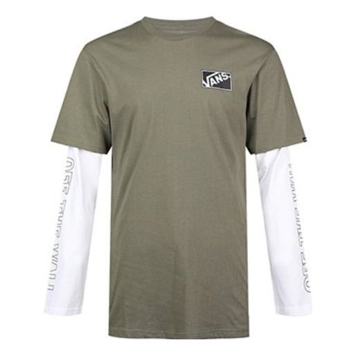Men's Vans Round Neck Casual Green VN0A54IGDB0