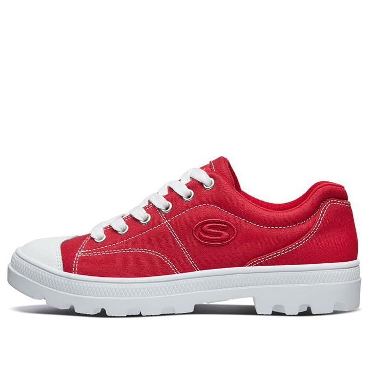 (WMNS) Skechers Roadies Low-Top Canvas Shoes 'Red' 74370-RED