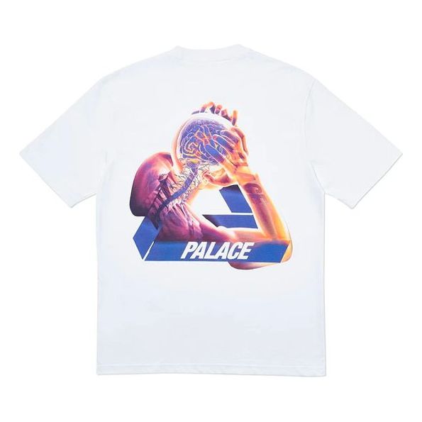 PALACE SS20 Tri-Gaine T-Shirt White Back Large Triangle Short Sleeve Unisex P18TS121