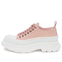 (WMNS) Alexander McQueen Tread Slick Low Lace Up 'Light Pink White' 611705W4LR19243