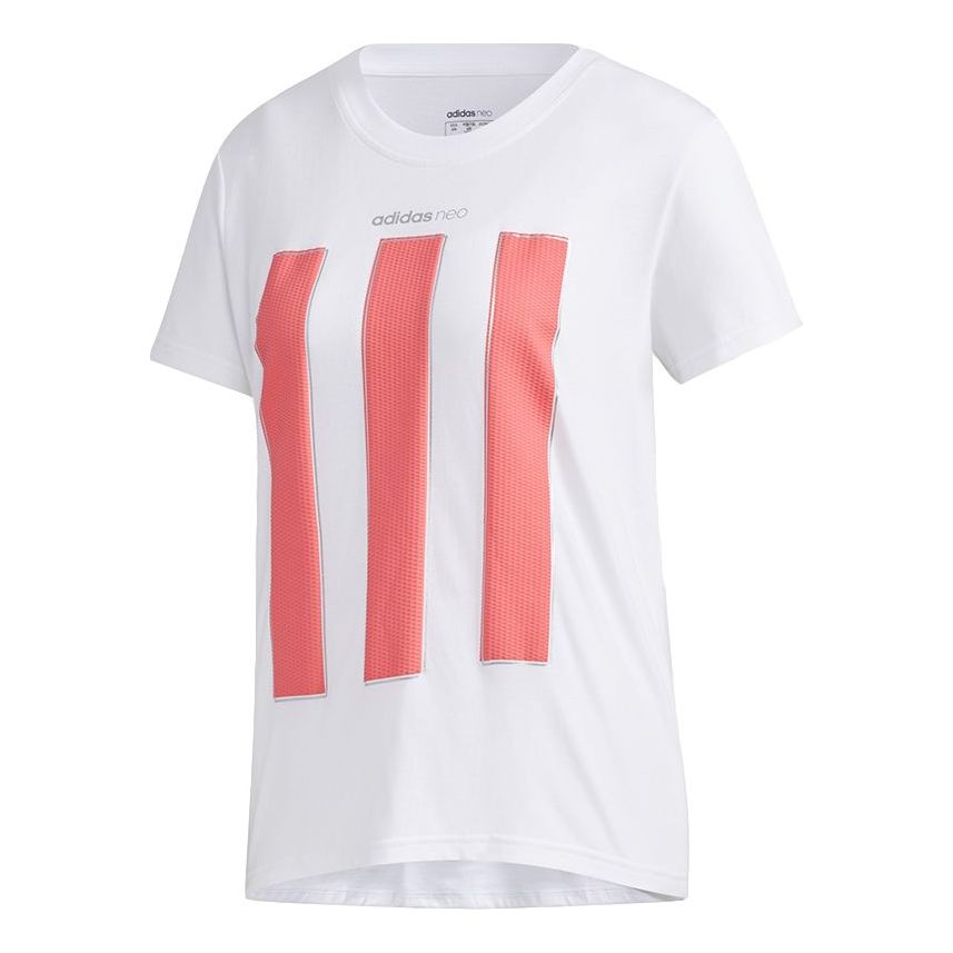 (WMNS) adidas neo Cs Tee 1 Casual Sports Breathable Short Sleeve White GJ5295