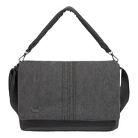 adidas Originals Embossed Trefoil Logo Shoulder Bag 'Charcoal Grey' LD6377