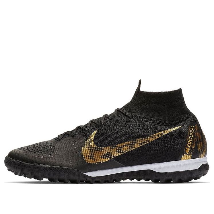 Nike Mercurial SuperflyX 6 Elite TF Turf 'Black Gold' AH7374-077