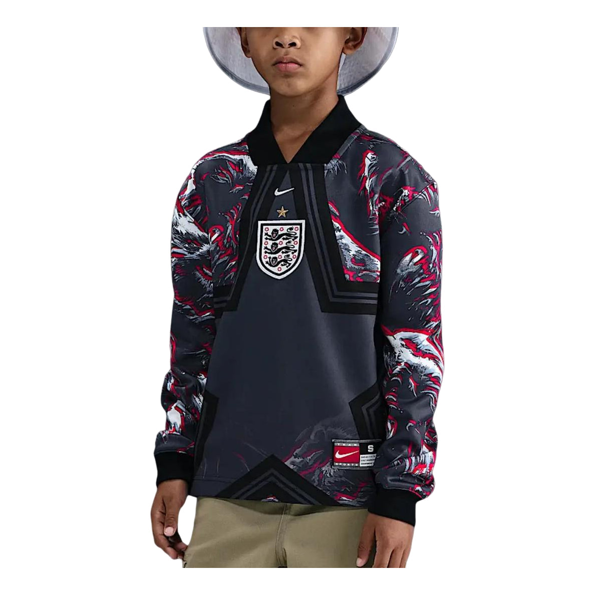 (GS) Nike England Hollywood Keeper Dri-FIT Jersey 'Black Obsidian White' IO2678-010