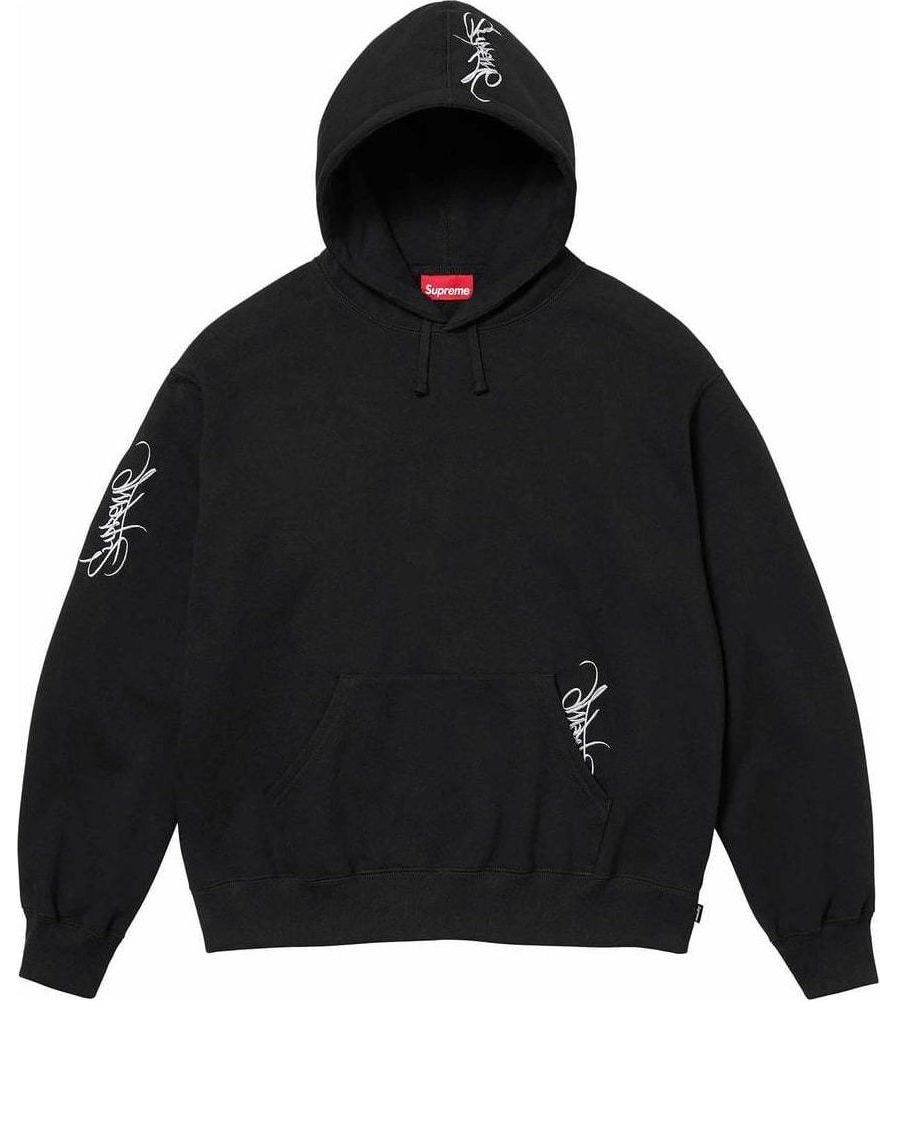 Supreme Tag Hooded Sweatshirt 'Black White' SUP-SS24-060