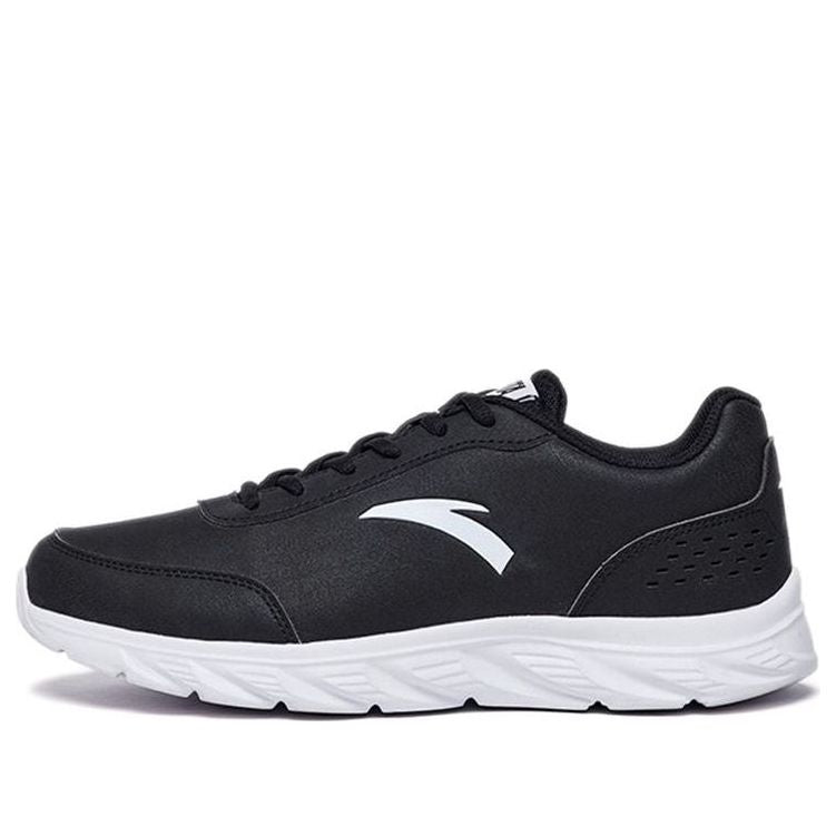 ANTA Running Series Sneakers Leather 'Black White' 91835529-1
